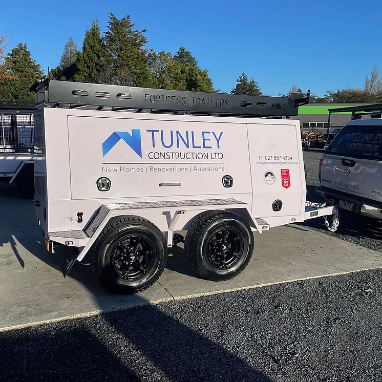 Tunley Construction tradesman trailer
