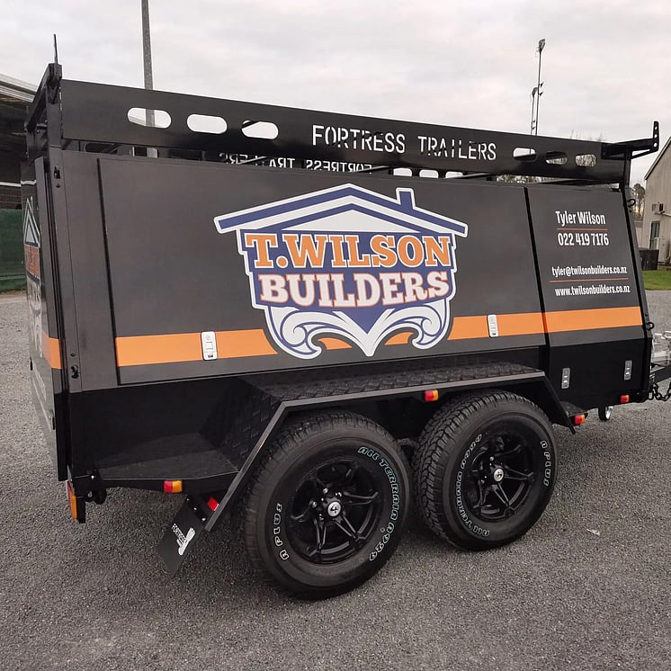 T Wilson Builders tradesman trailer