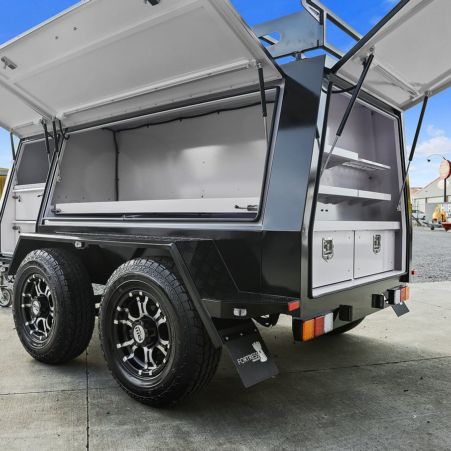 Wide-opening doors and practical layouts give you quick access to the tools you need, without unloading half your trailer.