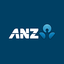 ANZ  logo in blue square
