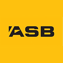 ASB logo in yellow square