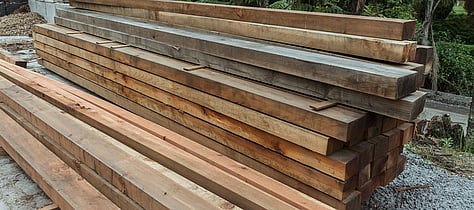 Untreated redwood sleepers 4.8m 150x100mm