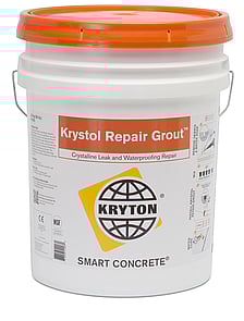 Waterproofing Repair Grout for Cracks & Joints - Krystol Repair Grout&trade; is a crystalline concrete waterproofing product that stops the flow of water to permanently repair leaking cracks, holes and joints in concrete. It can also be used to resurface and waterproof defective, damaged or deteriorating concrete.