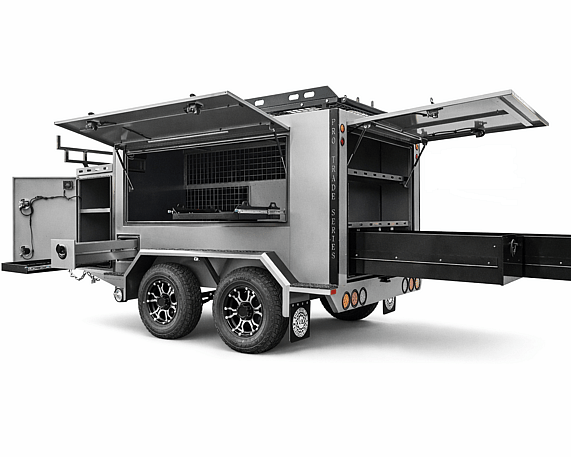 Pro Trade Series TP96 with drawers and doors open
