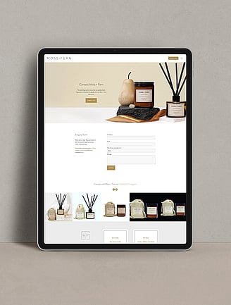 online shop website design Wellington | Candle Shop