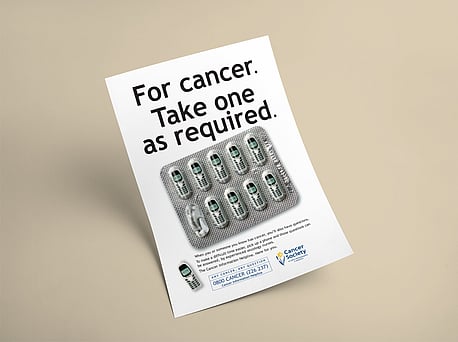 Cancer Society magazine advert