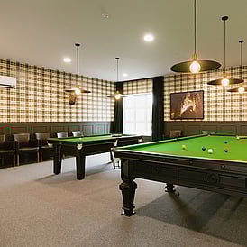 Snooker room at The Grange Lifecare Village in Mosgiel
