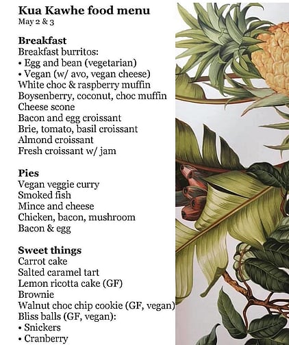 Pizza just out of the wood-fired pizza oven at Luke's Kitchen (Kuaotunu)