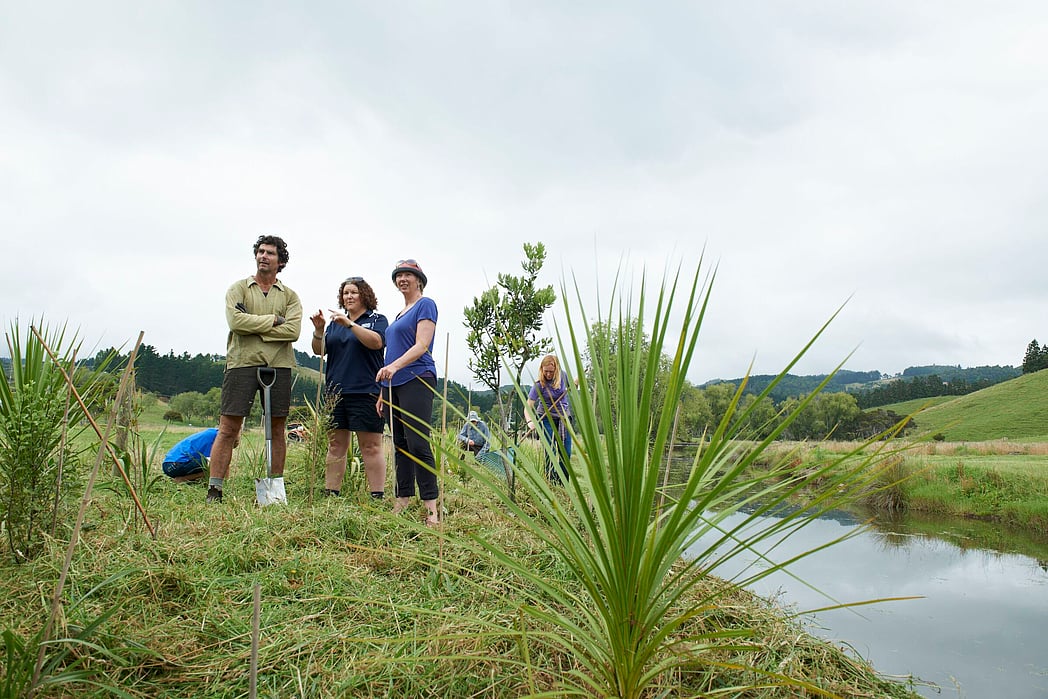 The Waikato Regional Council working with the Nielsen family