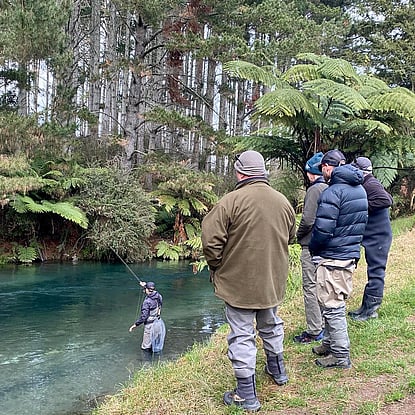 Ollie Bassett Fly Fishing demonstrates how to Euro Nymph in New Zealand