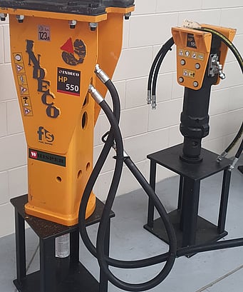 HP 150 and HP 550 to suit from 1Ton to 9Ton excavators