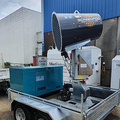 Screenpod S45 dust cannon for dust suppression