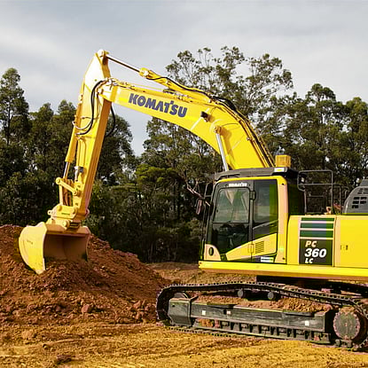 a Komatsu PC 360 Long Carriage excavator for hire