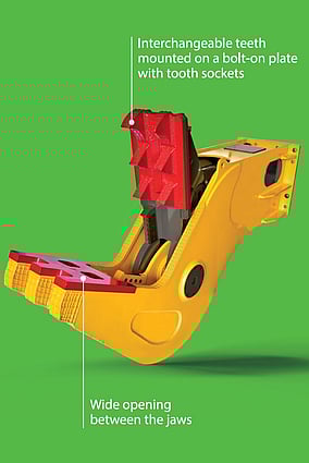 indeco hydraulic pulverizer attachment