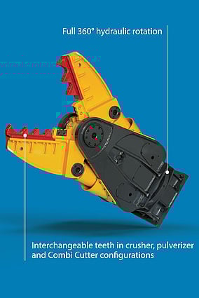 Indeco multi processor hydraulic attachment