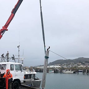 South Port - Zinc Anodes Being Installed