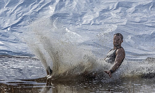 Epic waterslide obstacle | Blazing Hills NZ