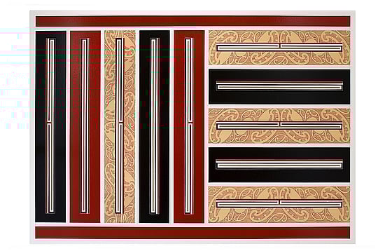 Māori motifs painting art