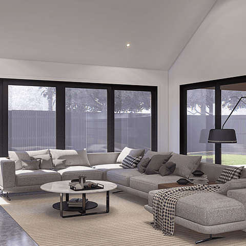 Inside house high ceiling