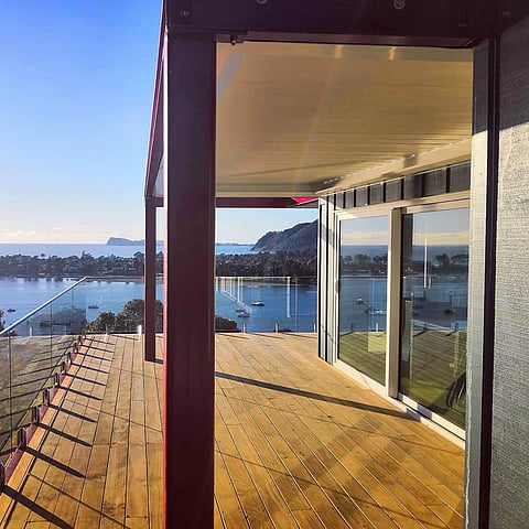 Ocean views from deck