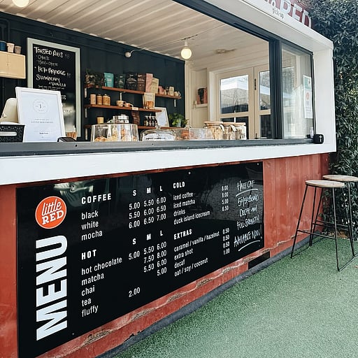 Little Red Menu Design