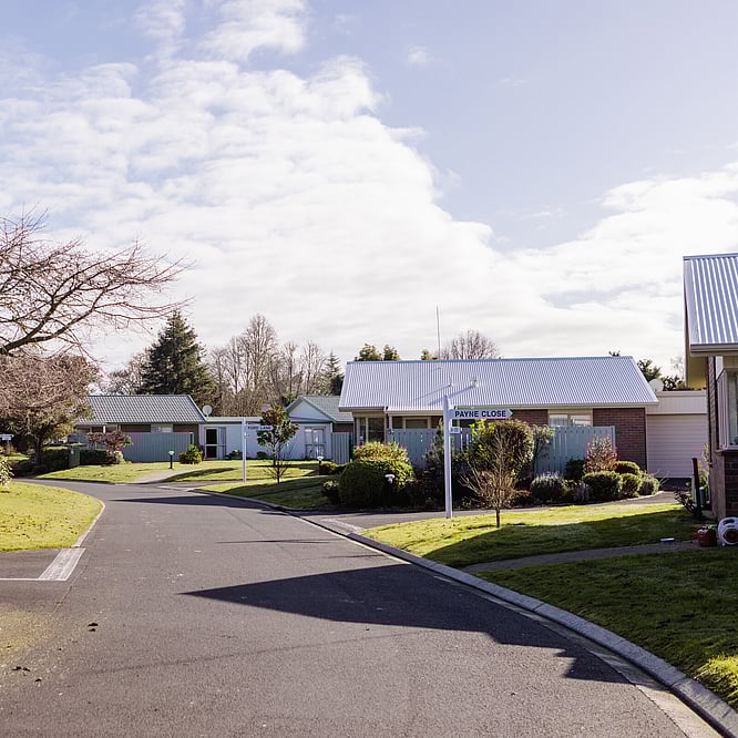Street view of Eventide Retirement Village