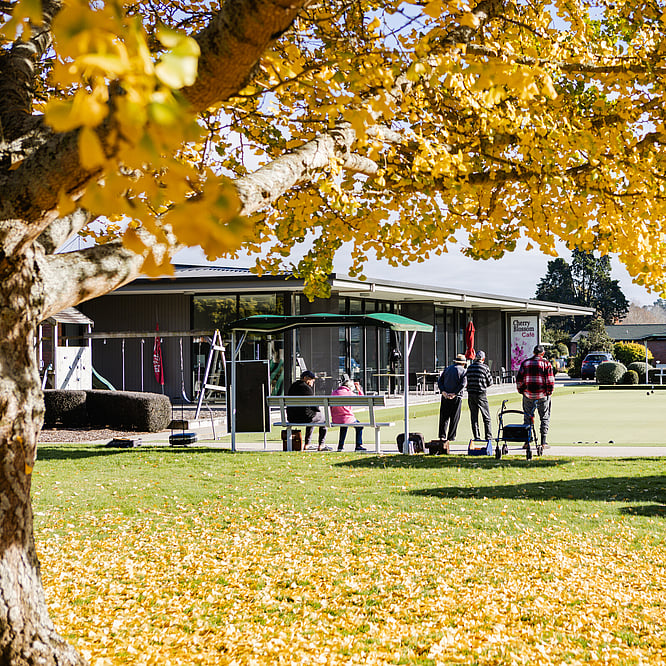 Lawn bowls at Eventide Retirement Village