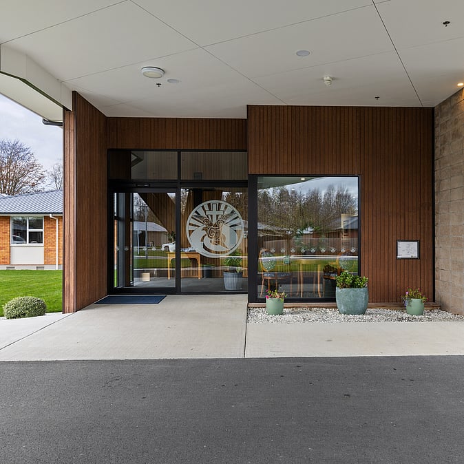 Entrance at Gymnasium at Assisi Residential Care