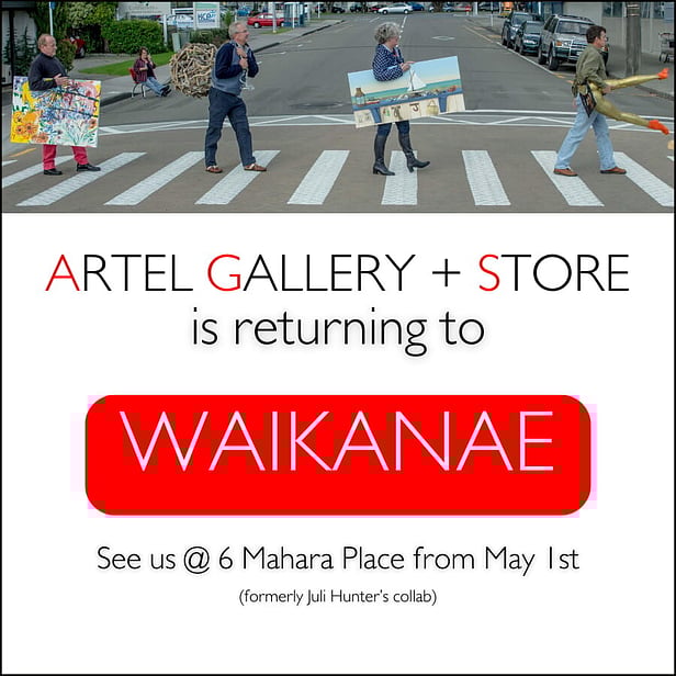 image of artists walking to new artel gallery