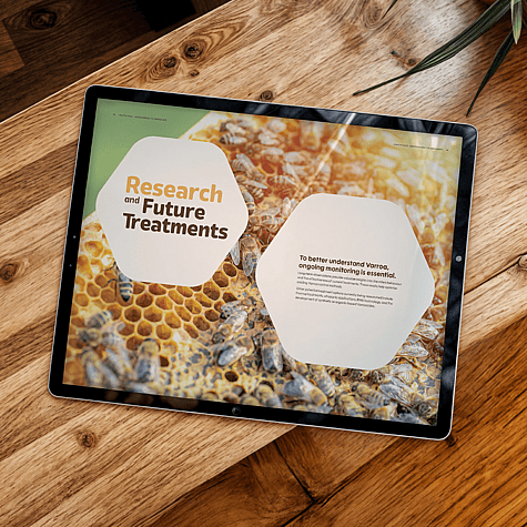 Digital brochure on device