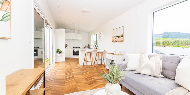 tiny home cabin interior