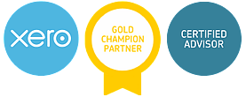 XERO Gold champion partner logo.  Consider this when looking for a tax accountant near me