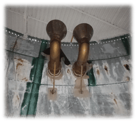 broken interior tank liner