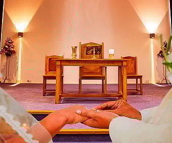 Wedding table setting