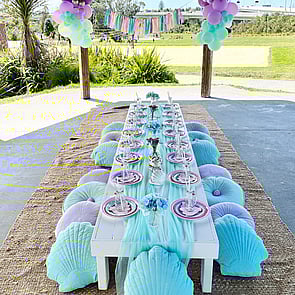 PASTEL PERFECTION - Pastel rainbow + Mermaid and we have a pastel mermaid combo. A super popular choice for the younger and older children.