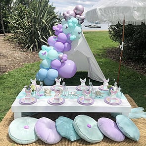 MERMAID WISHES - Because most little girls love mermaids. This theme was a mint and lilac combo fit for a mermaid princess!
