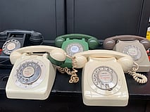 Telephones - Various colours as shown.