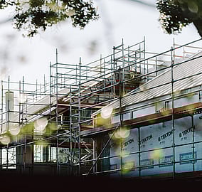 Roofing and window installation underway on Ocean Beach Road architectural home in Mount Maunganui