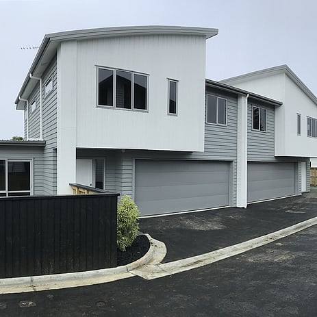 Ardent Building Developments. Hamilton, Waikato. NZ. Image of duplexes