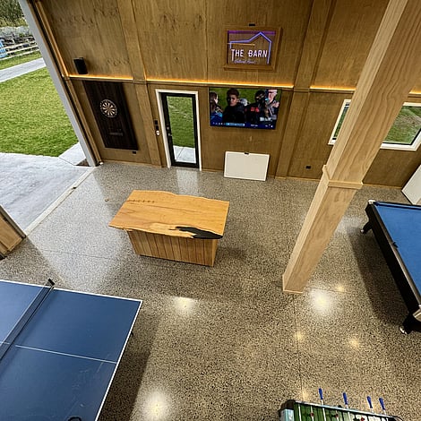 Ardent Building Developments. Hamilton, Waikato. NZ. Image of barn renovation interior