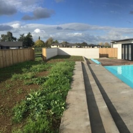 Ardent Building Developments. Hamilton, Waikato. NZ. Image of new home landscaping