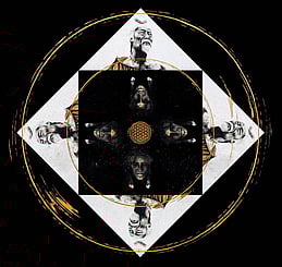 Maori portrait art - Circling the Square