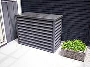 Grey Standard Heatpump Cover on patio.