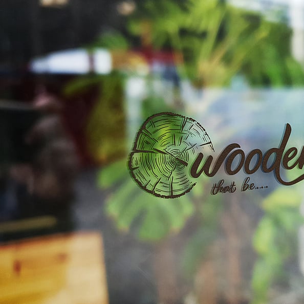 Brand collateral mockup used in a brand identity system