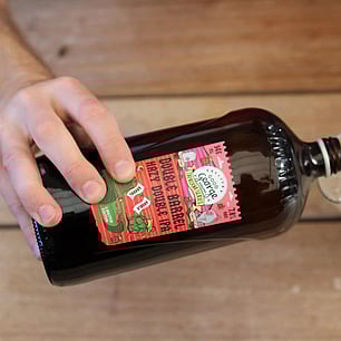 Beer squealer label design for Good George Brewing Double Barrel IPA