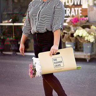 Flower Crate flower carrier packaging design