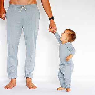 Studio photography for Kauri and Sons childens fashion father and son