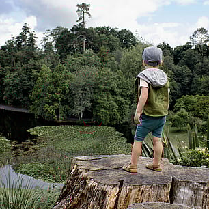 Childrens fashion photography for Kauri and Sons outdoor nature location