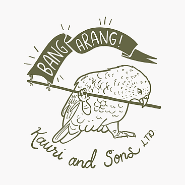Kauri and Sons Bangarang Emblem illustration