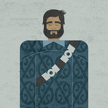 Flat illustration of Wiremu Tamihana Tarapipipi Te Waharoa